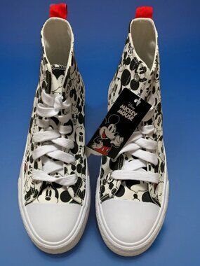 Disney Mickey Mouse High Top Sneakers Tennis Shoes NWT